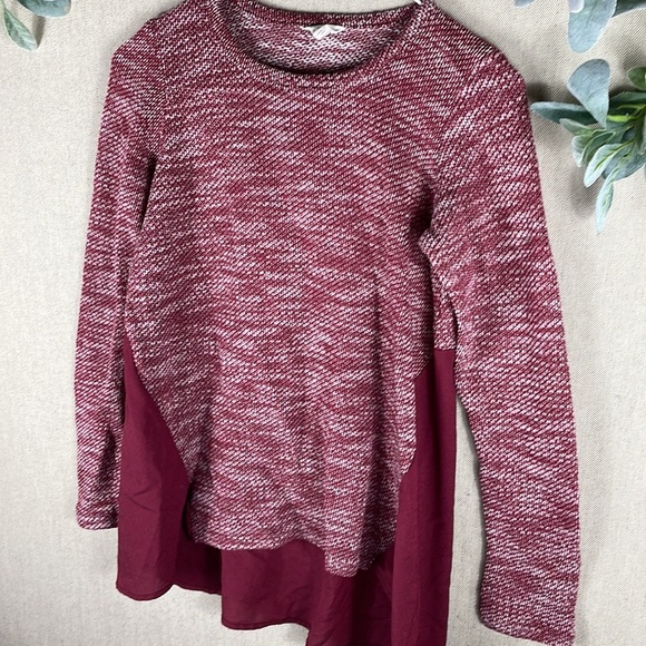 Lucky Brand > Red Layered Long Sleeve Top Small - Picture 2 of 6